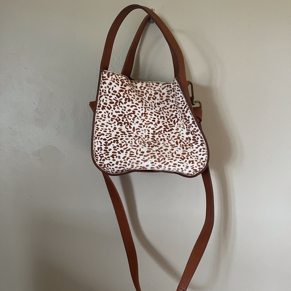 The Micro Sydney Crossbody Bag in Animal Spotted Calf Hair